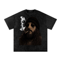 SLAUGHTAMVNE BLACK-EYED Snow Washed Oversized Cotton T-Shirt