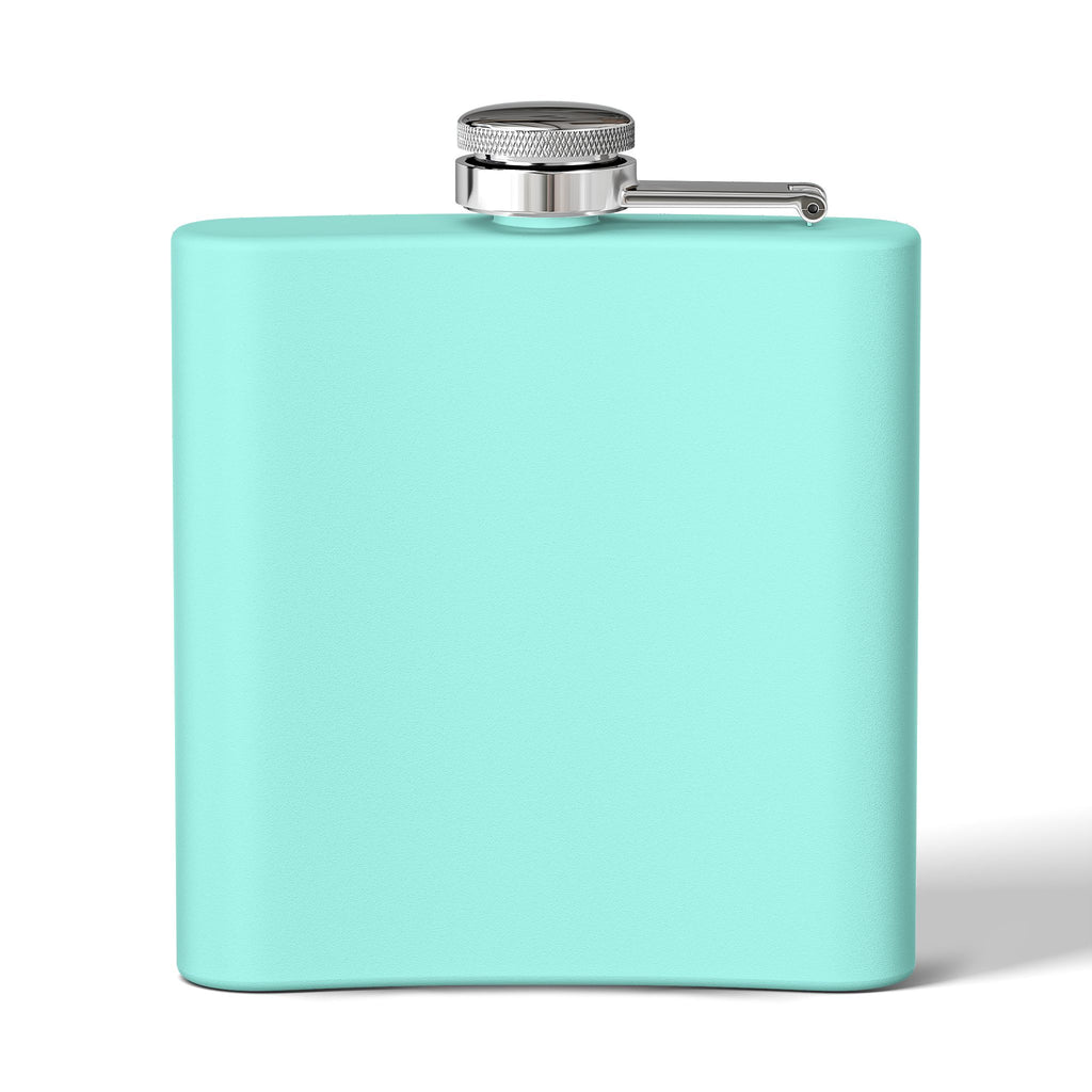Flask — 'Spamily Records' 6oz Stainless Steel Hip Flask