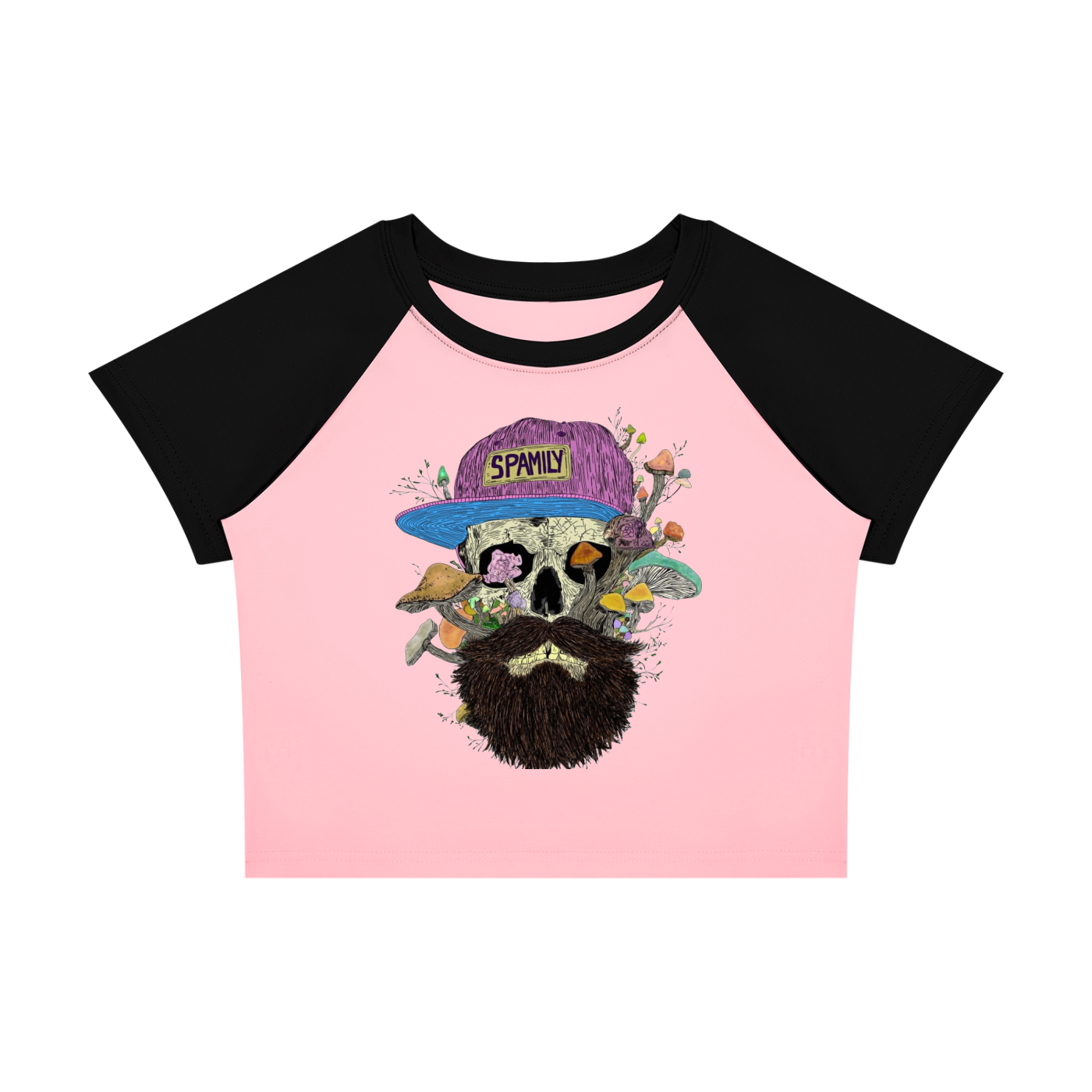 SHROOM SKULL (H1GHTY ARTWORK)  Color Block Baby T-Shirt