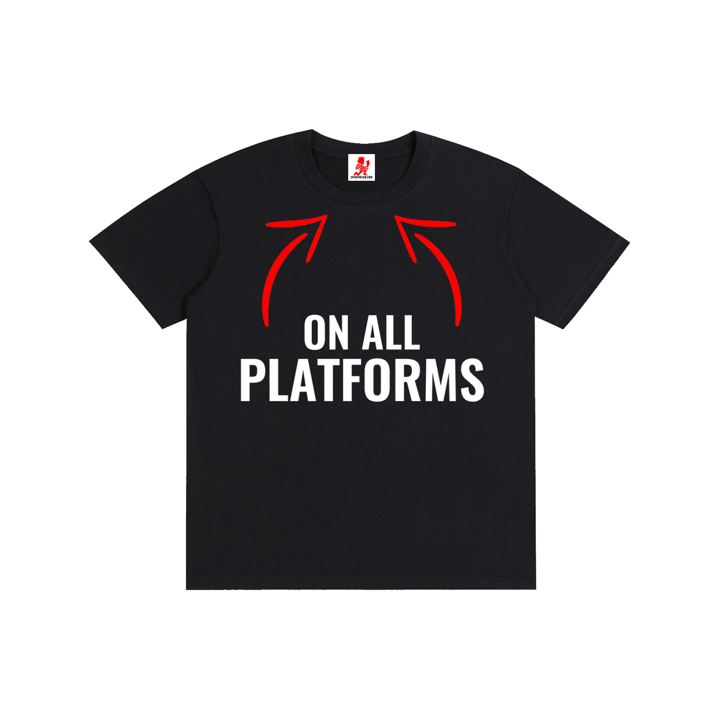 ON ALL PLATFORMS Pure Cotton Unisex T-Shirt