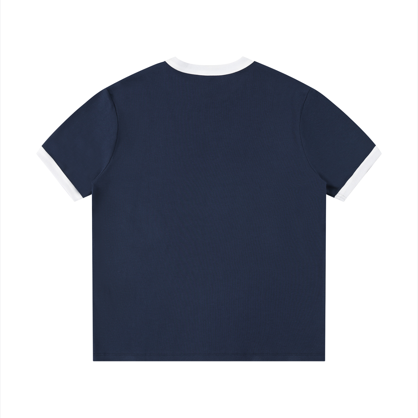 Spamily World Order Contrast Edge Ribbed Crewneck T-Shirt