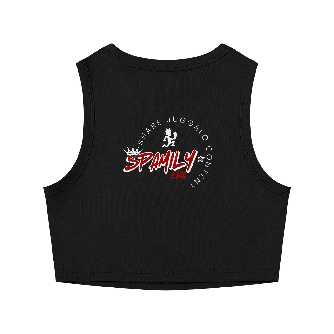 ZP - Shroom Skull Women's Tight Crewneck Crop Tank Top