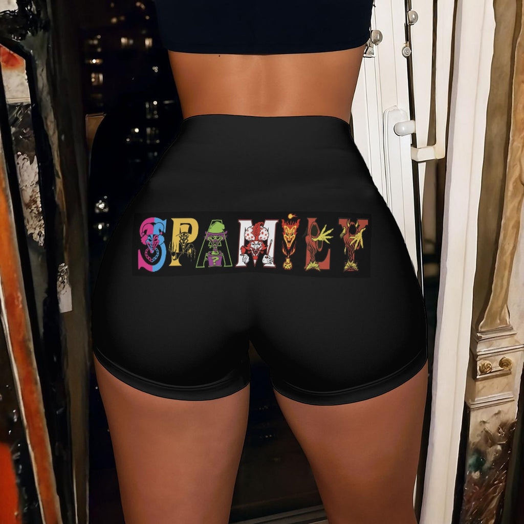 SPAMILY Women’s High-Stretch Shorts