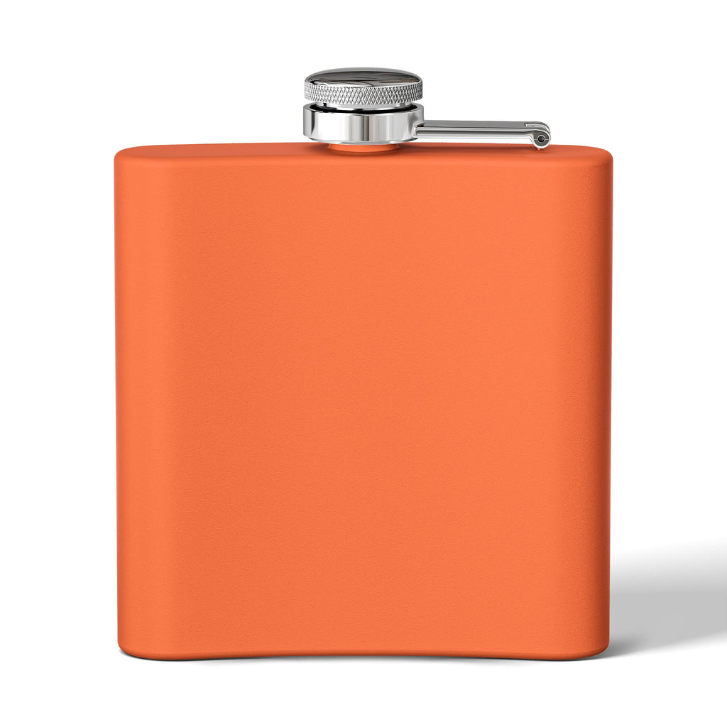 Flask — 'Spamily Records' 6oz Stainless Steel Hip Flask