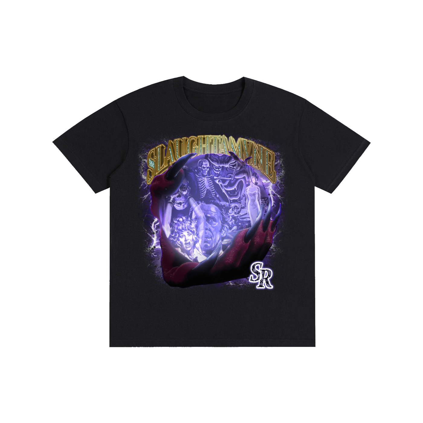 SLAUGHTAMVNE - "CRYSTAL BALL" Pure Cotton Unisex T-Shirt