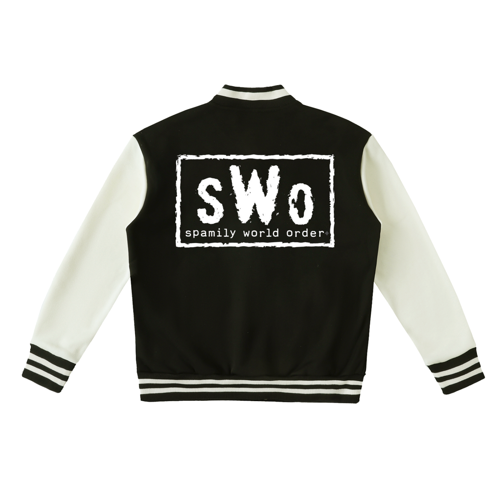 SR Two-Tone Fleeced Varsity Jacket