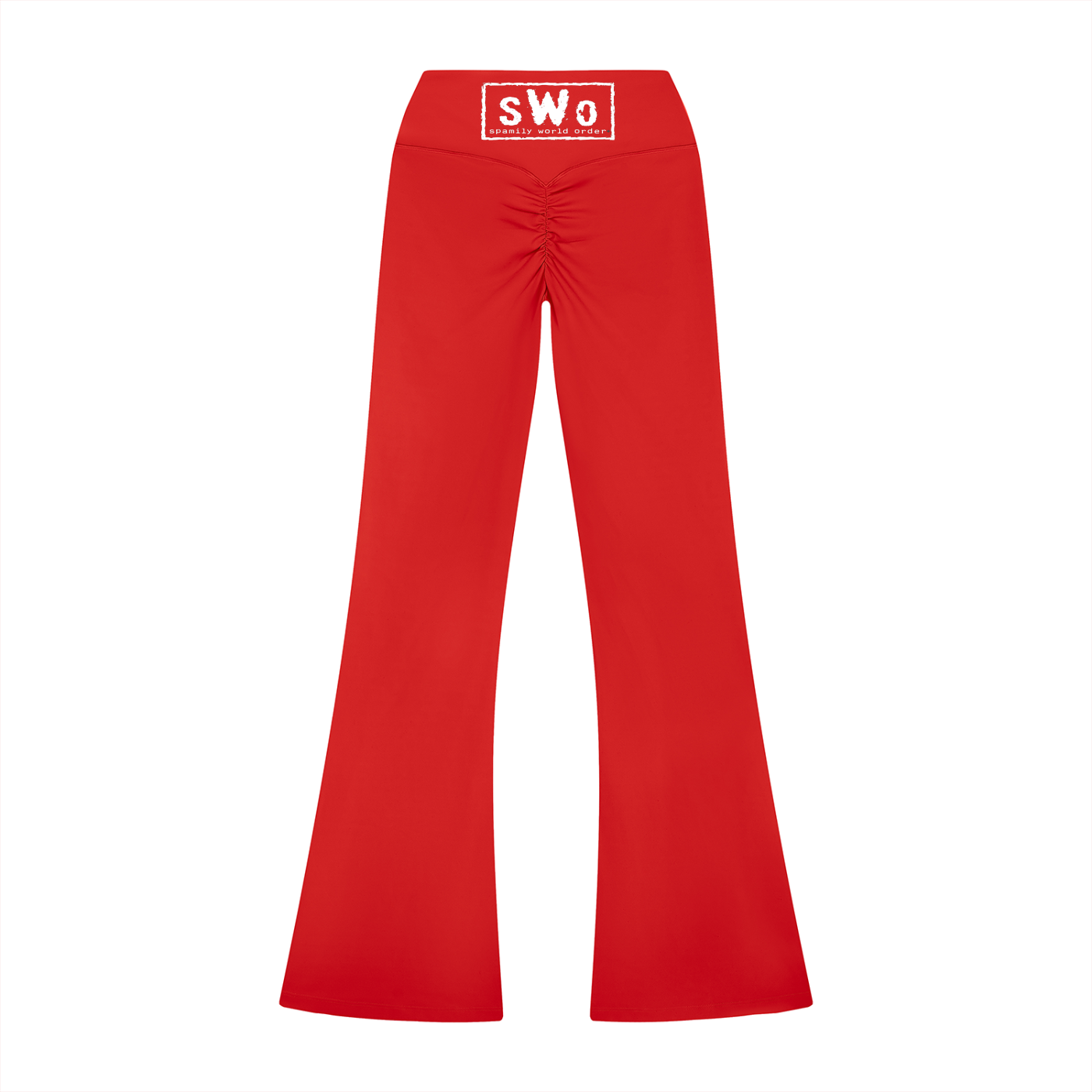 SPAM MAN Women’s High Rise Flared Leggings