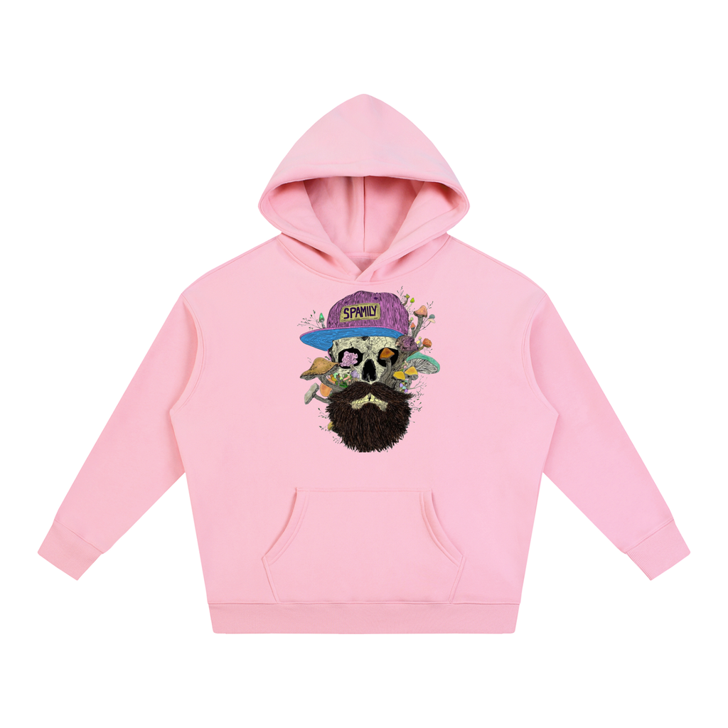 ZP Spam Skull Oversized Fleeced Hoodie