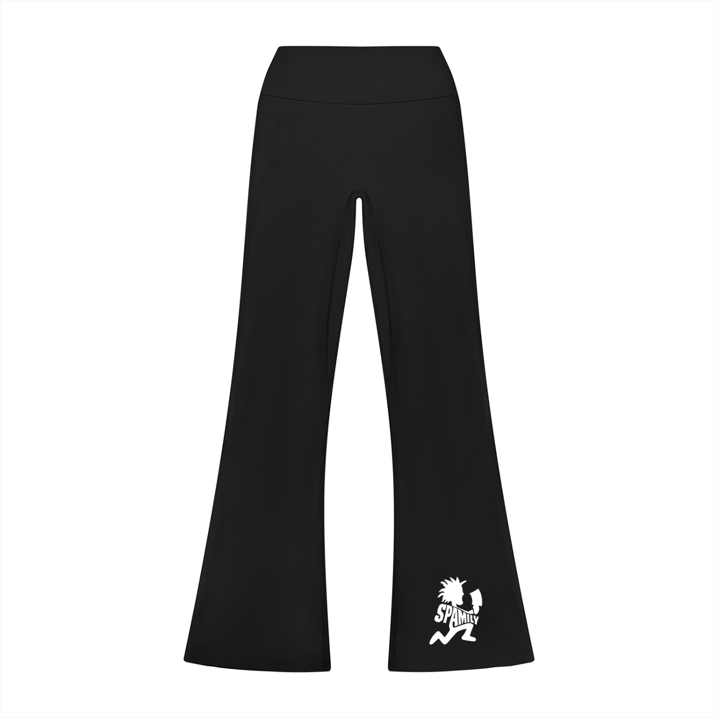 SPAM MAN Women’s High Rise Flared Leggings