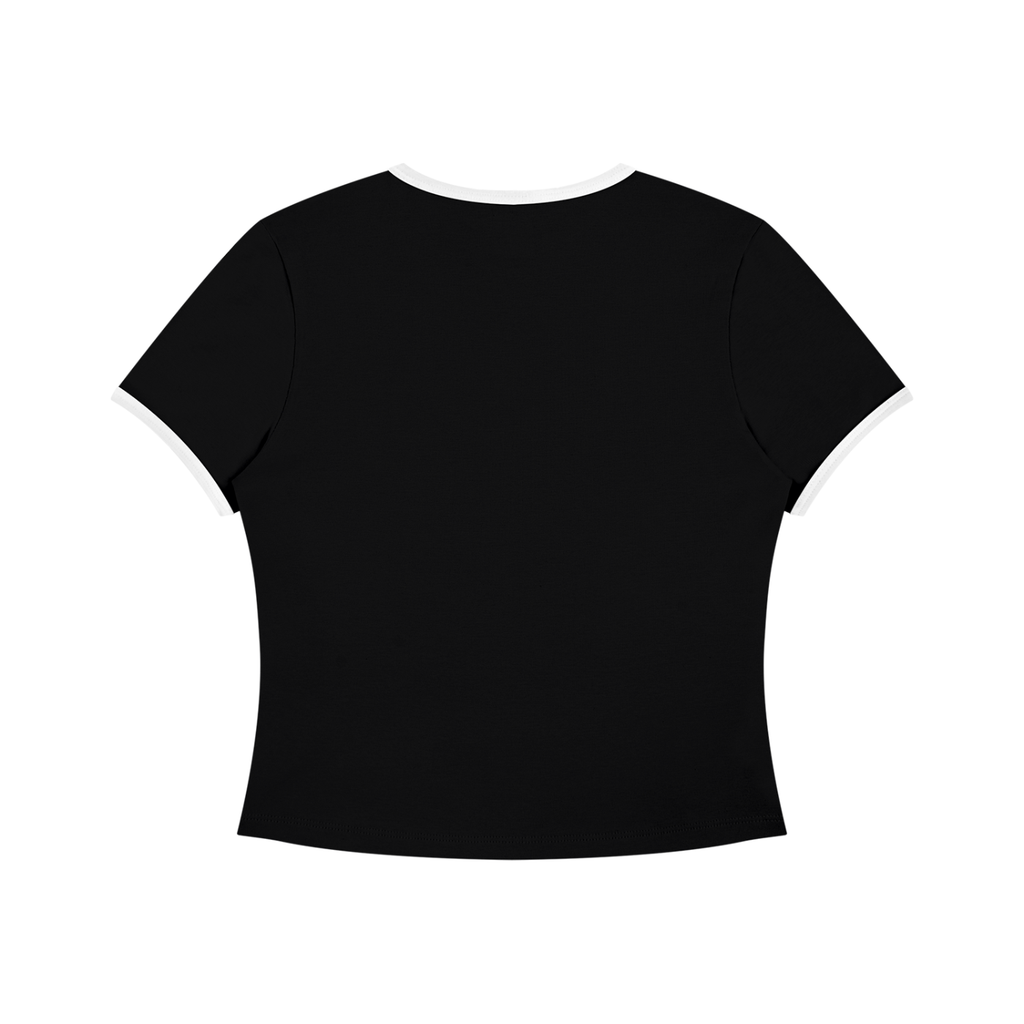 SPAM Women’s Color Block Crop T-Shirt