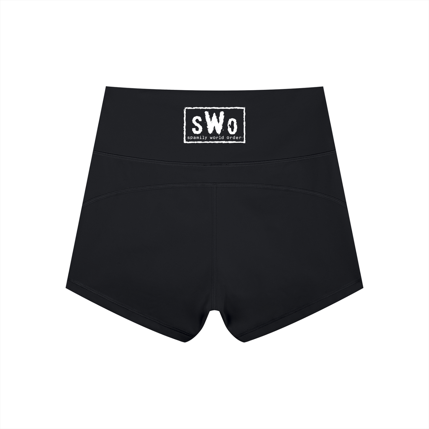 SPAM MAN Women’s High-Waist Yoga Shorts