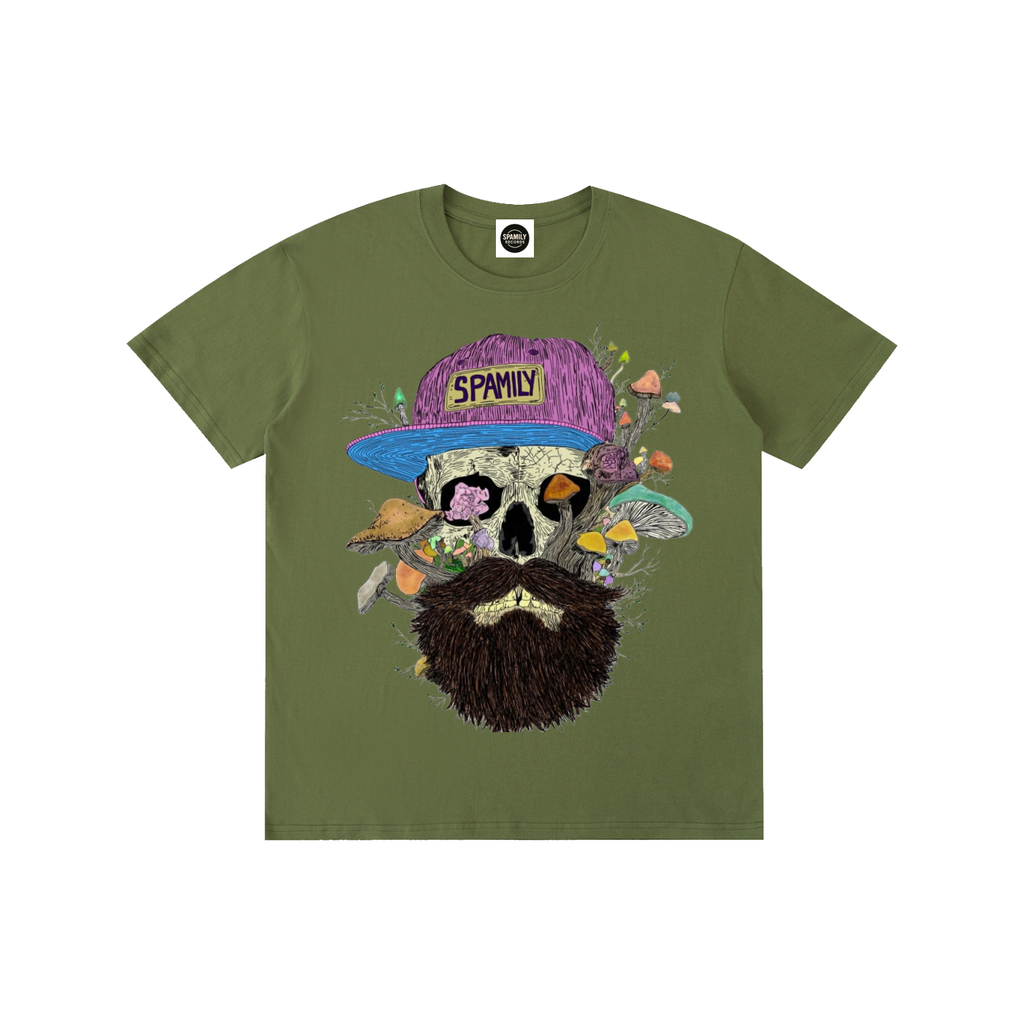 ZP - Shroom Skull (H1GHTY ARTWORK) Pure Cotton Unisex T-Shirt