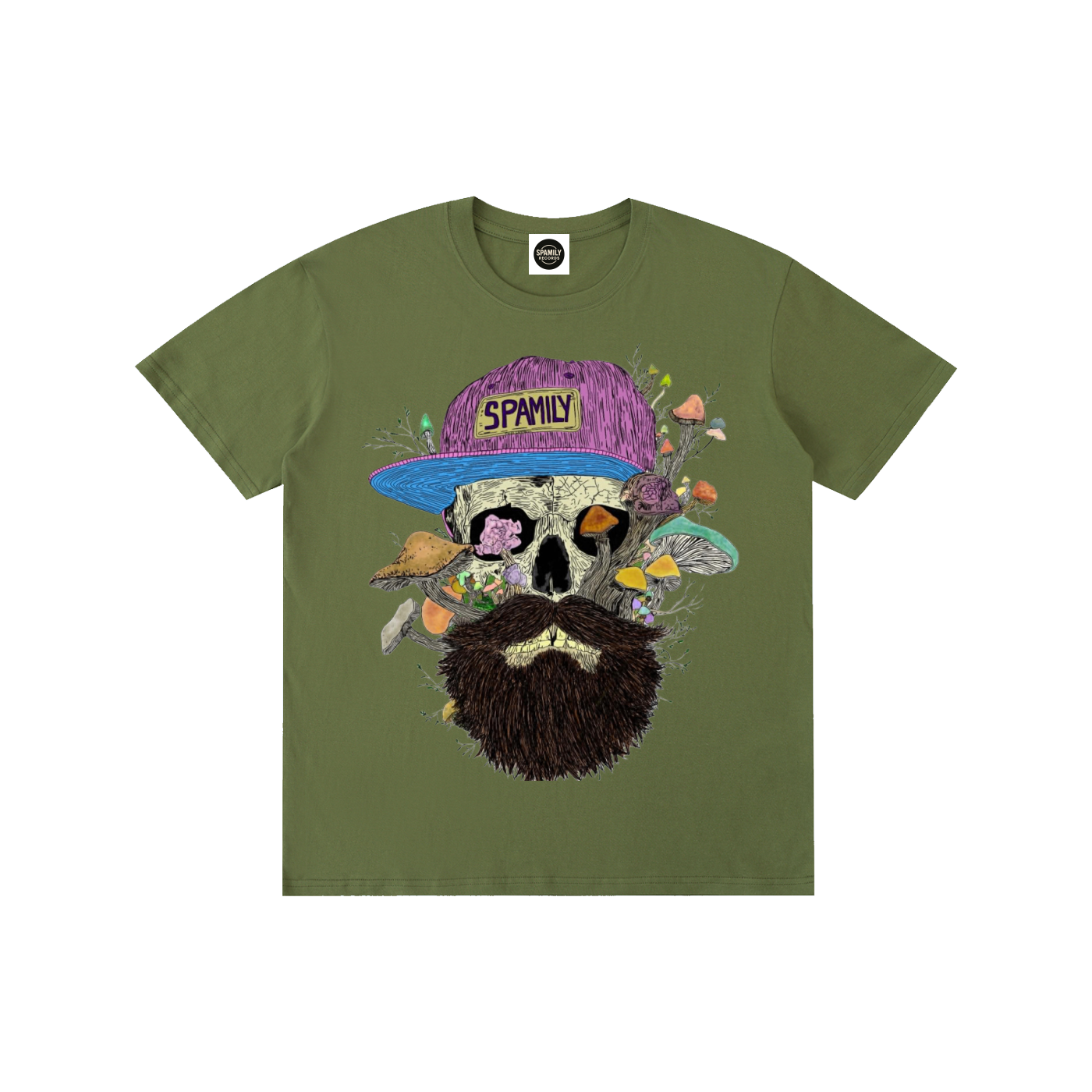 ZP - Shroom Skull (H1GHTY ARTWORK) Pure Cotton Unisex T-Shirt