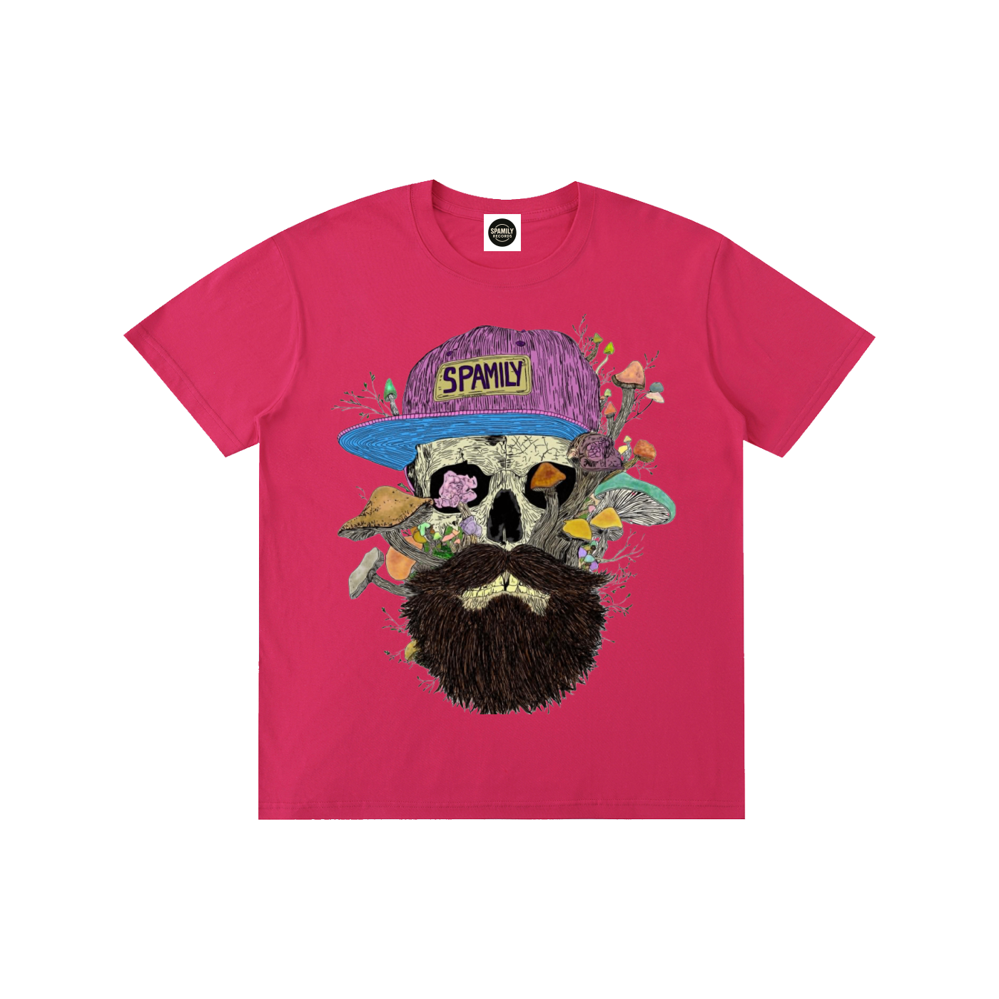 ZP - Shroom Skull (H1GHTY ARTWORK) Pure Cotton Unisex T-Shirt