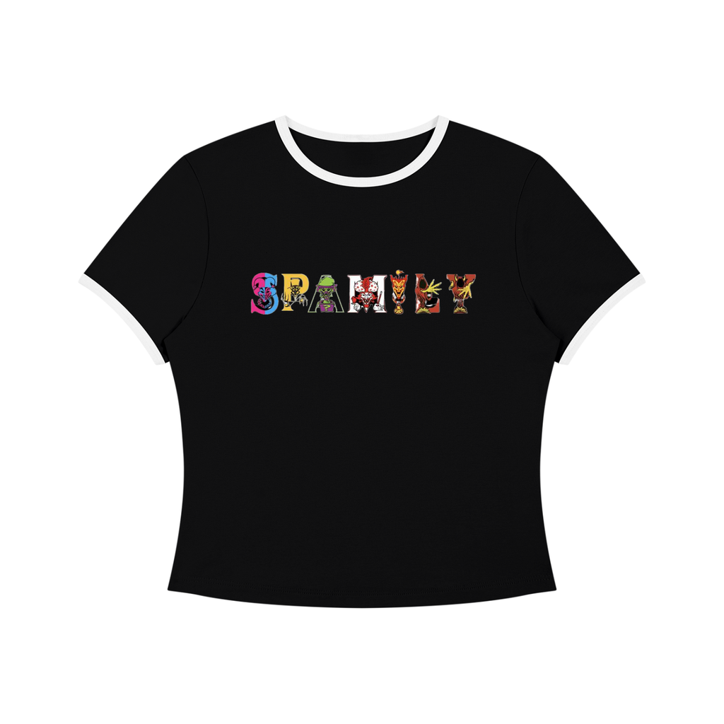 SPAM Women’s Color Block Crop T-Shirt