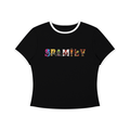 SPAM Women’s Color Block Crop T-Shirt
