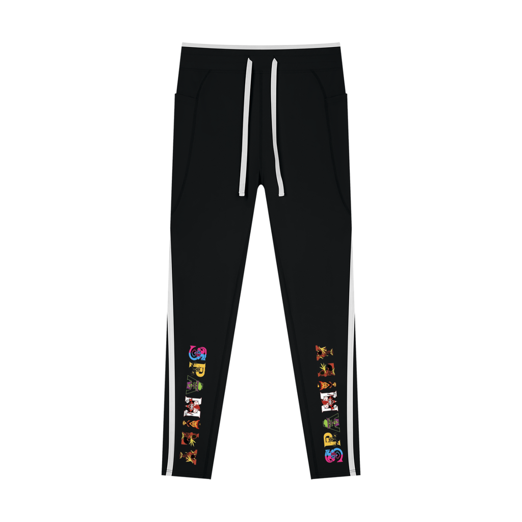 Spamily Cards Women’s Color Block Yoga Leggings