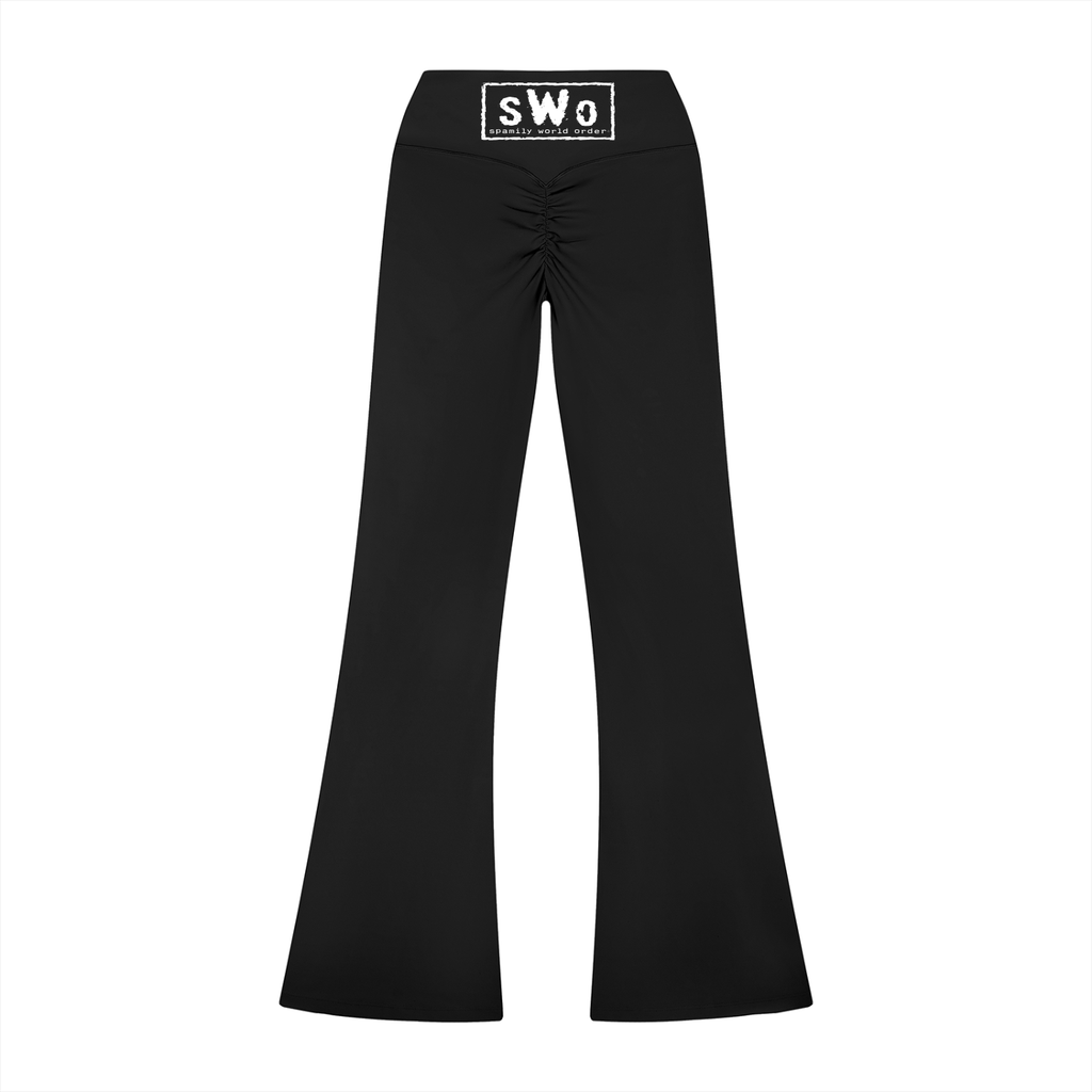 SPAM MAN Women’s High Rise Flared Leggings