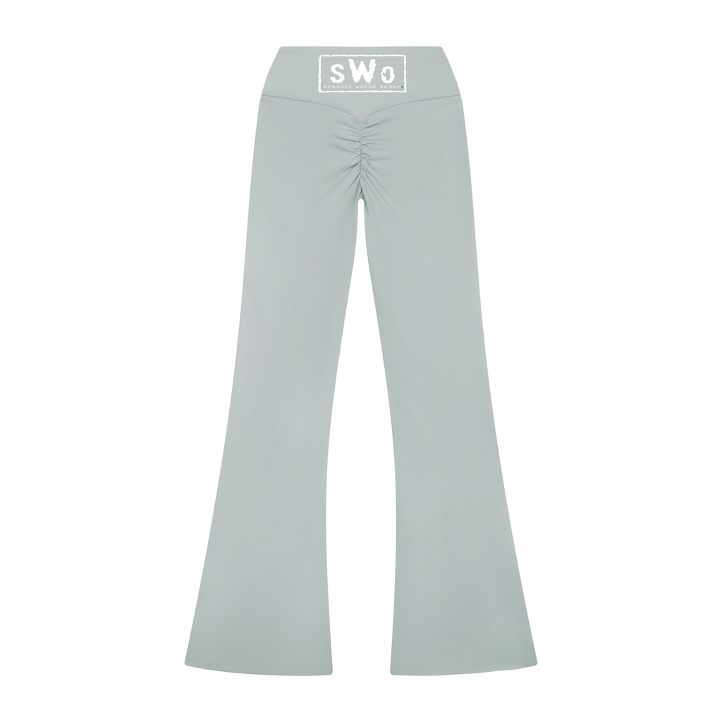 SPAM MAN Women’s High Rise Flared Leggings