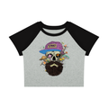 SHROOM SKULL (H1GHTY ARTWORK)  Color Block Baby T-Shirt