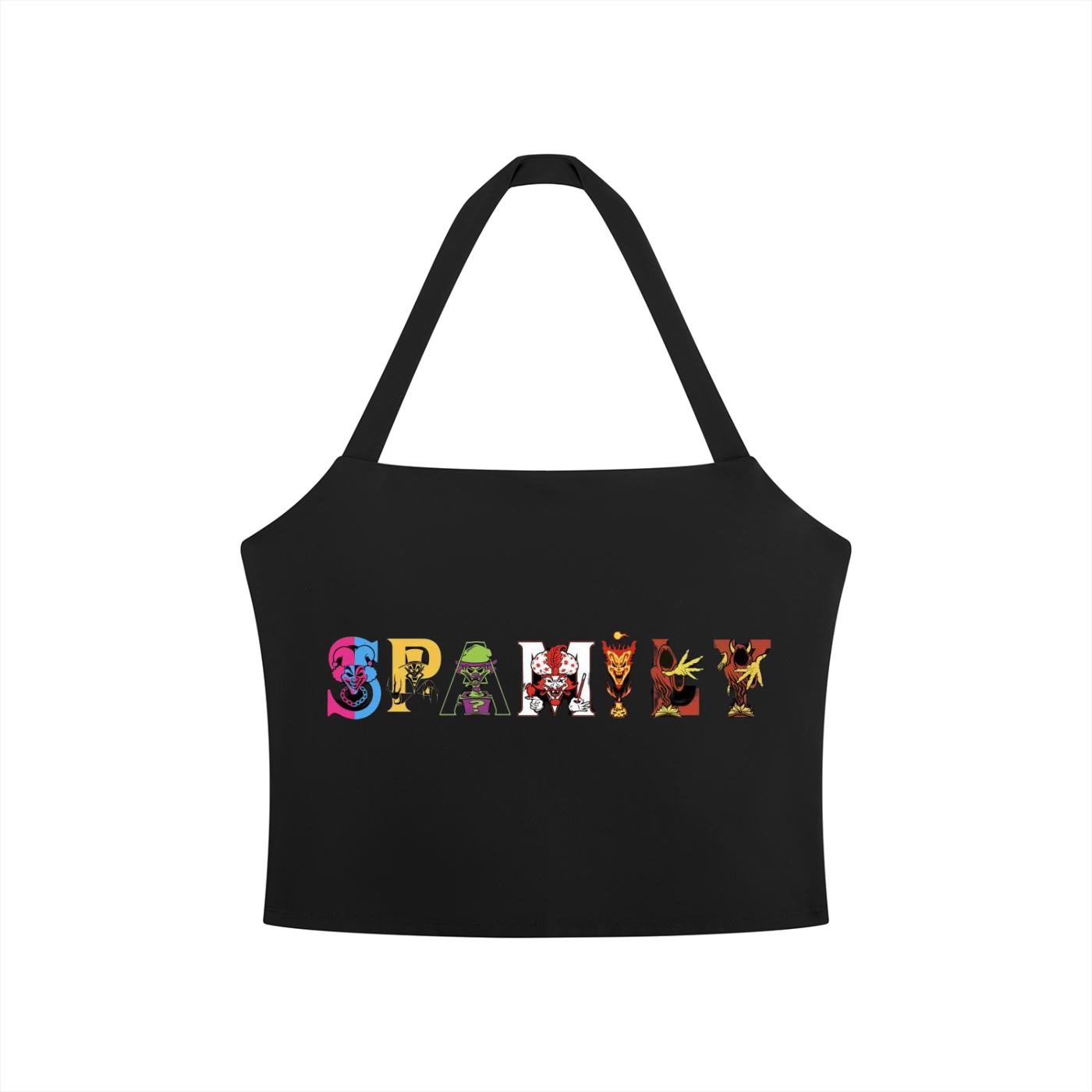SPAM Women's Halter Crop Sports Bra
