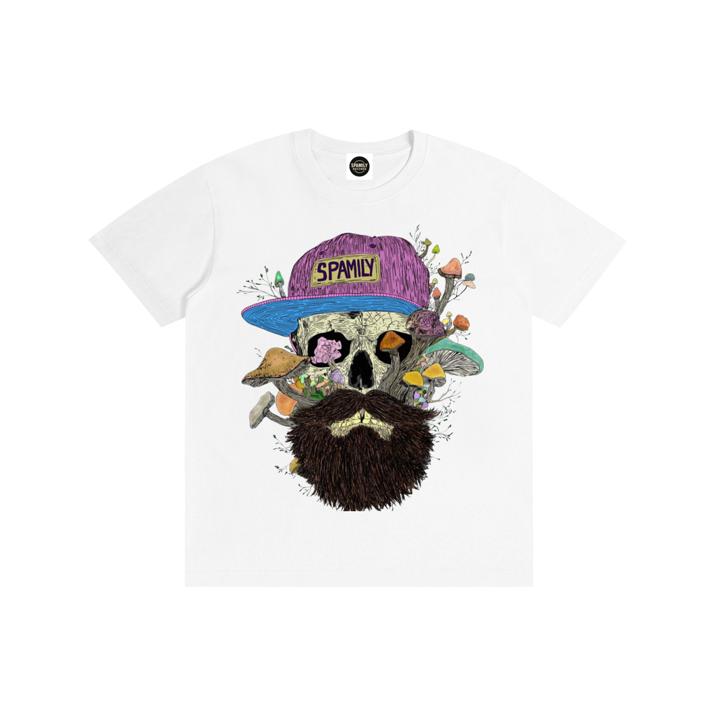 ZP - Shroom Skull (H1GHTY ARTWORK) Pure Cotton Unisex T-Shirt