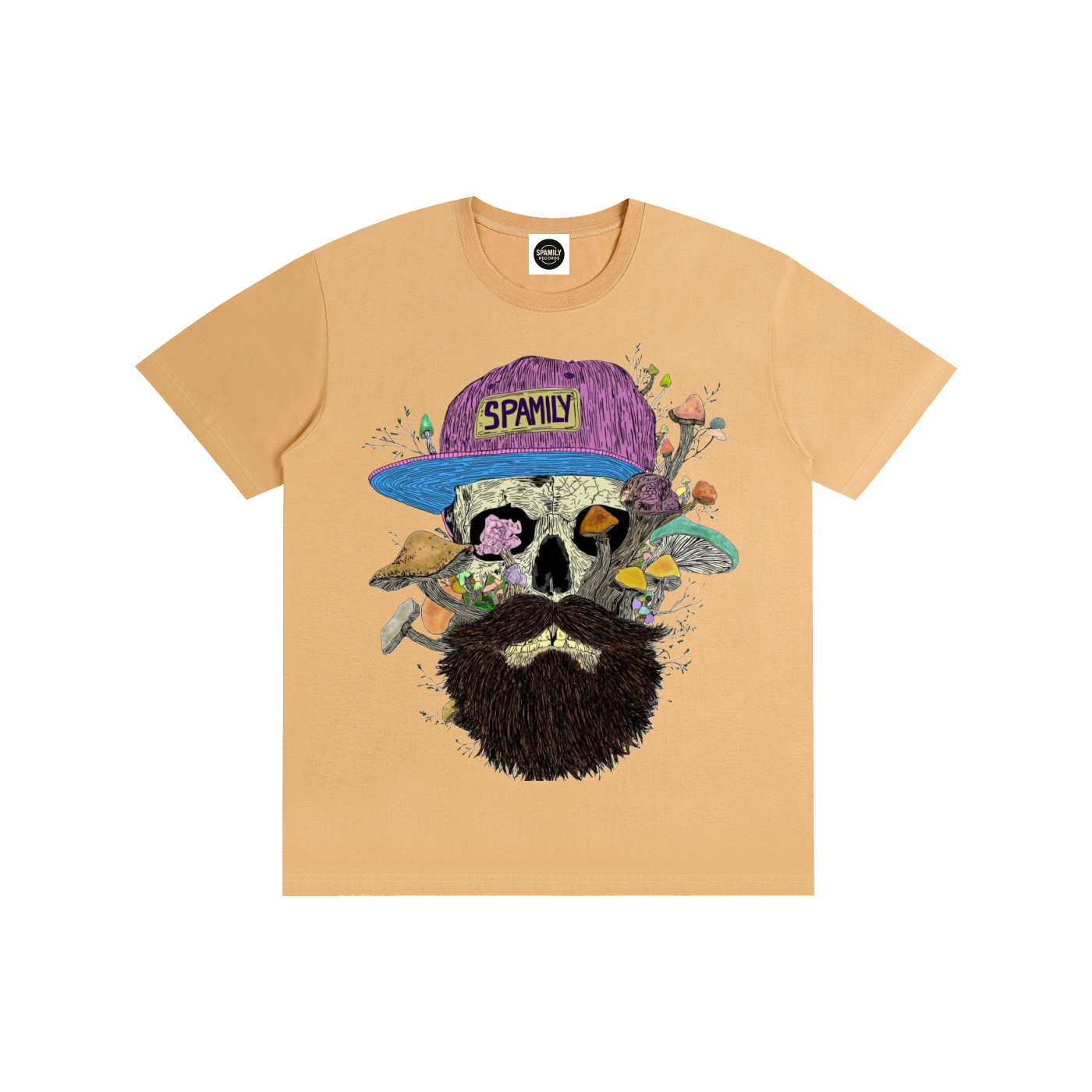 ZP - Shroom Skull (H1GHTY ARTWORK) Pure Cotton Unisex T-Shirt