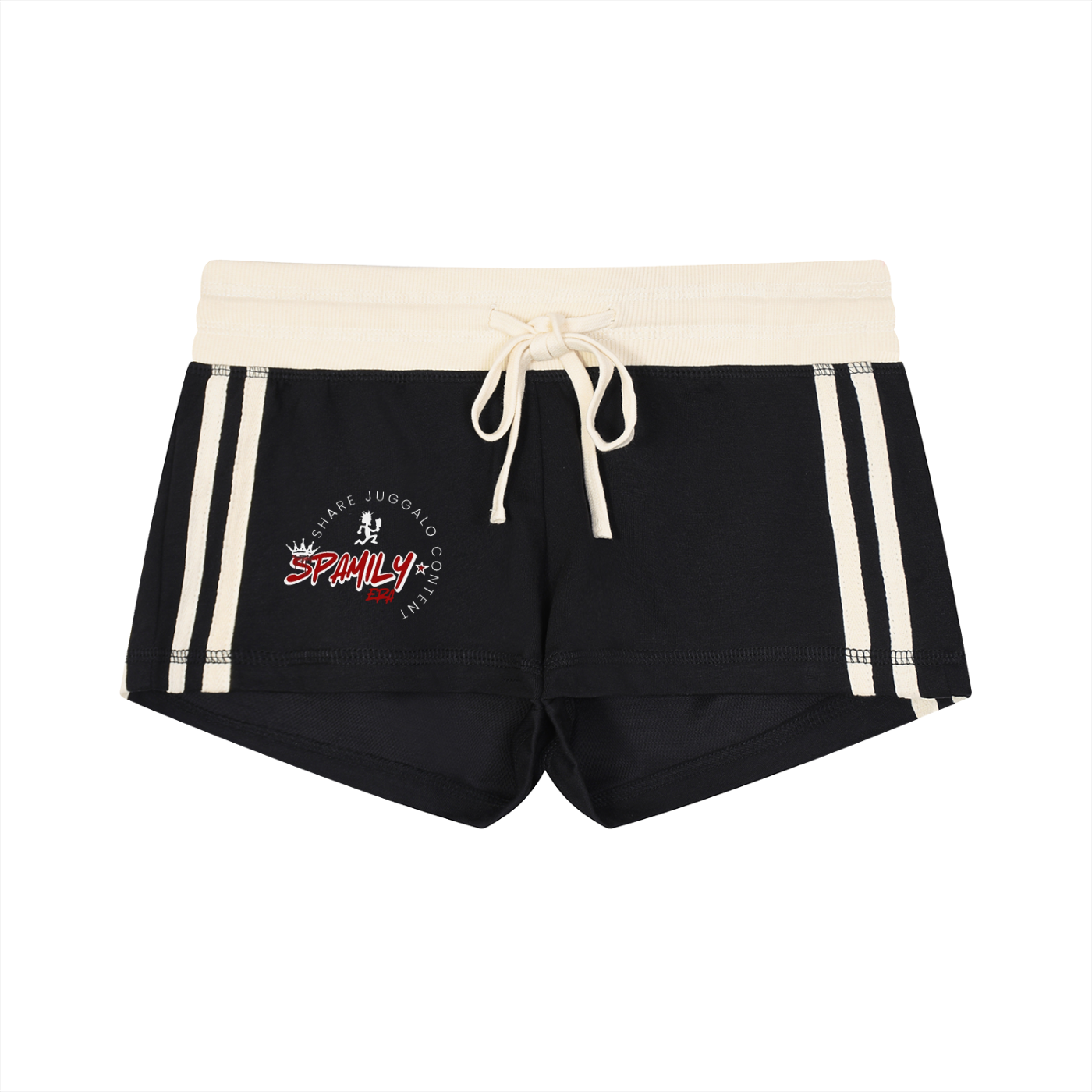 SPAMILY ERA Women's Contrast Stripe Track Shorts