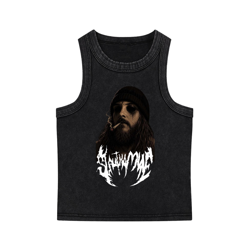 SLAUGHTAMVNE Snow Washed Tank Top