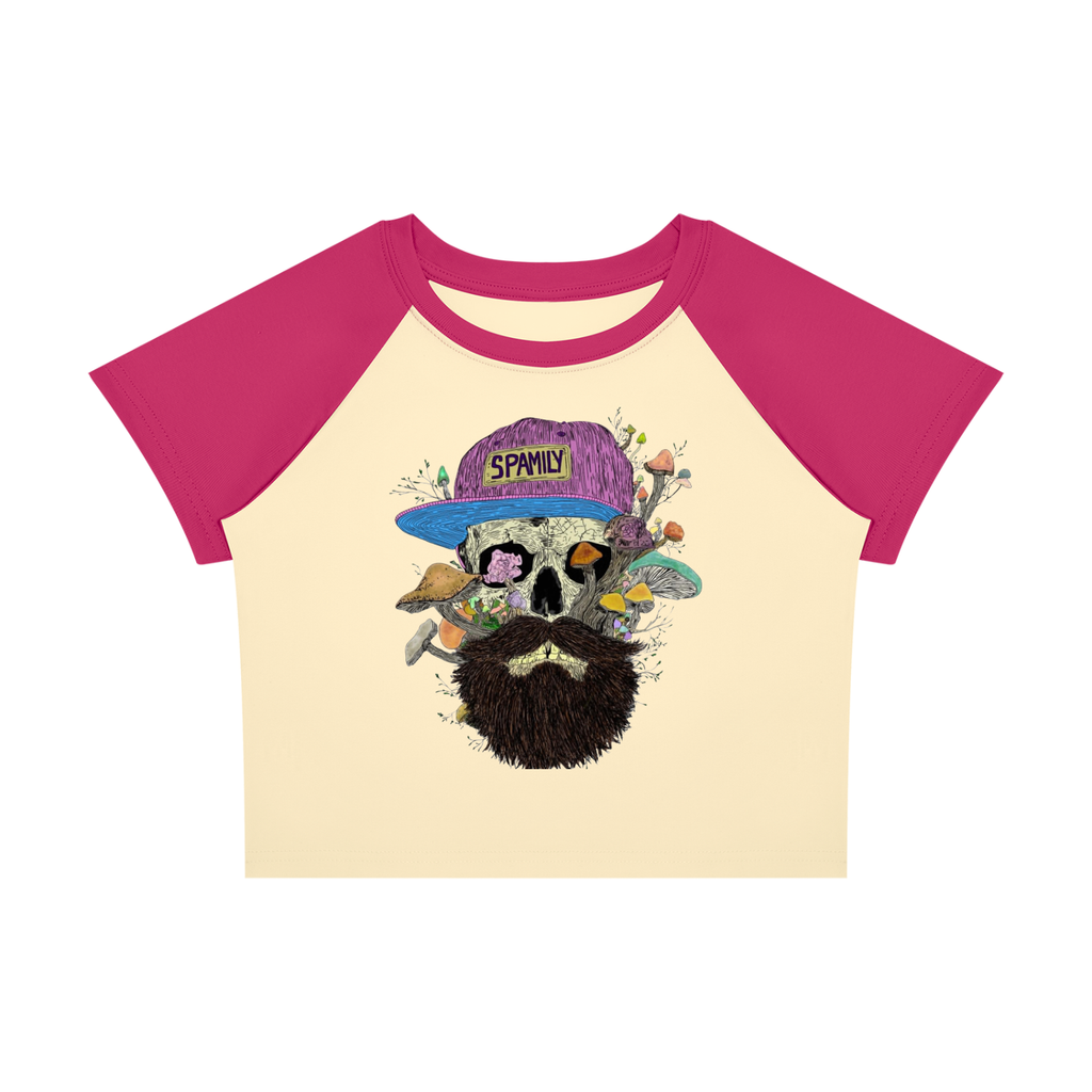 SHROOM SKULL (H1GHTY ARTWORK)  Color Block Baby T-Shirt